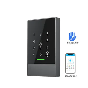 Teclado táctil impermeable para exteriores, lector de tarjetas de Control de acceso con bluetooth, WiFi, con APP TTlock, K2 K2F