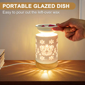 Calentador de fusión de <span class=keywords><strong>cera</strong></span> eléctrico de cerámica 2 en 1, quemador de <span class=keywords><strong>cera</strong></span> de vela, fundidor de cubo <span class=keywords><strong>para</strong></span> decoración de <span class=keywords><strong>dormir</strong></span> en casa - Product Image 6