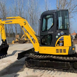 Excavadora Komatsu PC55MR de 5 toneladas usada con motor y motor japonés original en stock para la venta, entrega global - Product Image 1