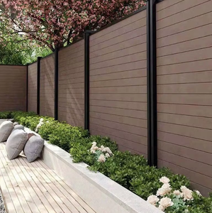 Sıcak satış açık dekoratif WPC kompozit çit evler için su geçirmez ve yanmaz teras gizlilik çit - Product Image 4