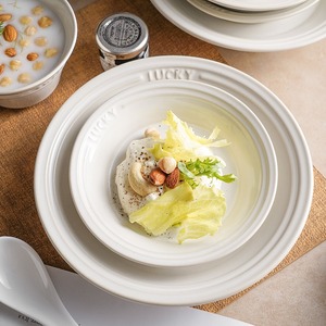 Vajilla de Cerámica para Restaurante, Hogar y Hotel, Juego de Platos, Tazones y Tazas de Gres con Esmalte Reactivo, Juego de 16 Piezas - Product Image 3