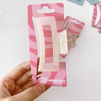 Nuevo diseño Venta caliente Impreso Pasador de pelo Embalaje Tarjetas de exhibición Papel Clip de pelo Tarjeta Etiqueta colgante para exhibición