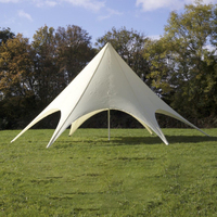 Tente de chapiteau à cadre en aluminium, tente publicitaire en étoile extensible à pôle unique pour les événements et les mariages
