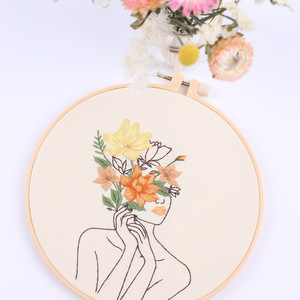Kit de <span class=keywords><strong>bordado</strong></span> de girasol DIY de belleza botánica, juego de costuras creativas para adultos, <span class=keywords><strong>bordado</strong></span> de arte corporal para adultos, <span class=keywords><strong>bordado</strong></span> DIY - Product Image 4
