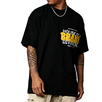 T-shirt graphique surdimensionné avec logo de marque personnalisé, T-shirt en coton, broderie graphique, coton lourd, T-shirt unisexe en coton, T-shirt court pour homme