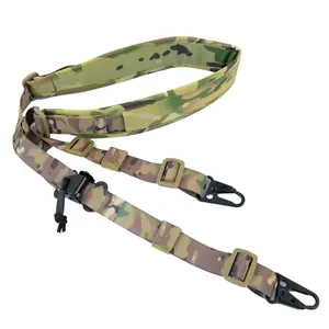 Tactical Sling Quick Adjust with HK Hook, Shoulder Pad Sling Ar Sling for Hunting and Outdoor Keychain
