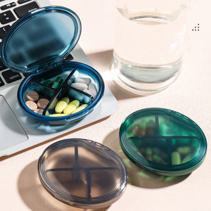 Pastillero Portátil JUXINDA, Organizador de Medicamentos Mini para la Mañana, el Mediodía y la Noche, Dispensador de Pastillas con 4 Compartimentos - Product Image 5