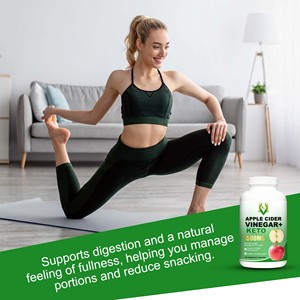 Custom Label Apple Cider Vinegar Capsules with Vitamin C Promotes Feeling of Fullness Apple Cider Vinegar Capsules - Product Image 5