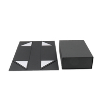 Boîte d'emballage pliable en papier kraft écologique avec logo personnalisé, couleur personnalisée, doublure en éponge, recyclable, pour chaussettes, vêtements, chaussures, fourrure
