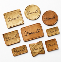 Étiquette en cuir gaufrée artistique personnalisée, étiquette en cuir véritable ou simili cuir avec logo personnalisé pour veste en jean