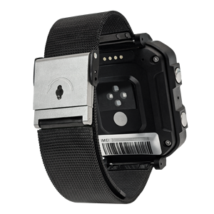 Montre étanche IP68 avec bracelet en acier anti-effraction MT4, moniteur de fréquence cardiaque, fonction d'appel, écran AMOLED, carte SIM pour les travailleurs/mineurs - Product Image 3