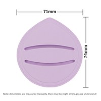 Houppette en forme de goutte pour poudre, coussin d'air, correcteur, poudre de finition, double usage sec et humide, hydrophile, sans latex, lavable