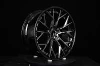 Pengzhen pelek mobil logam paduan penumpang dua potong, desain abu-abu hitam 5 Ruji 19-20 inci 5x112 untuk Audi RS7