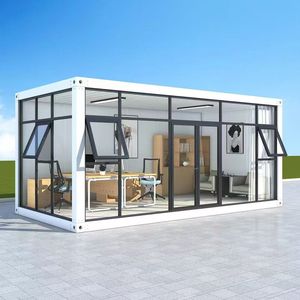 Casas Modulares Prefabricadas Modernas de Bajo Costo al por Mayor para Oficinas y Tiendas: Apartamentos Pequeños de Lujo de 20 Pies - Product Image 3