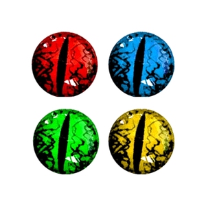 오른쪽 상단 AC052 플라스틱 3d 물고기 눈 3D 홀로그램 낚시 타원형 눈동자 미끼 눈 지원 사용자 정의 혼합 색상 및 크기 - Product Image 2