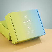 Boîte d'expédition en carton ondulé personnalisée avec impression dégradée couleur pour suppléments de santé, cosmétiques et cadeaux