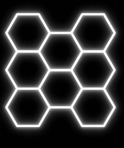 8 heksagonal lampu Led Detailing Light untuk mobil Showroom garasi Hexagon lampu kerja Led - Product Image 1
