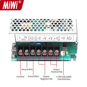 MiWi 150 Uso industrial W DC 48V 3.2Aa Fuente de alimentación conmutada 48 voltios <span class=keywords><strong>SMPS</strong></span> - Product Image 2