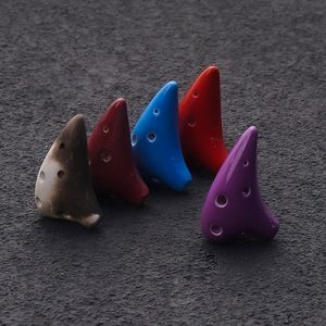 Ocarina en céramique SC mini à 6 trous, instrument de musique très prisé, souvenir touristique pour sites touristiques et jouet de stand de rue - Product Image 4