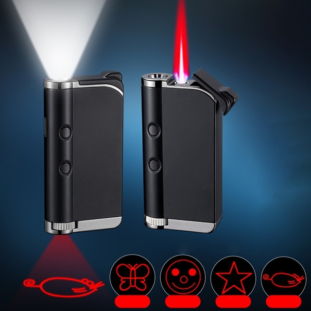 Portable Outdoor Lighter with Laser Pointer & Illumination Light