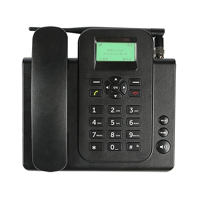 Factory Wholesale 4G Volte GSM LTE 2.2 inch Screen WiFi Hotspot Bluetooth FM Speed Dial FWP SIM Desk Phone Fixed Wireless Phone