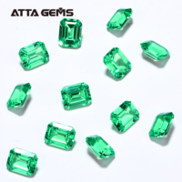 Pierre synthétique YAG (Yttrium Aluminium Garnet) ronde, de type Demantoid russe, couleur vert émeraude, pour bijoux en argent.