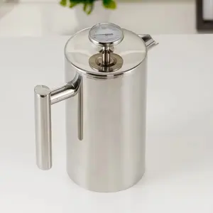 Bon marché vendeur presse à café française 304 cafetière en acier inoxydable avec température