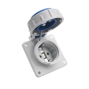 Europese 2P IP67 Waterdichte Socket, 16a Industriële Eu Schuko Socket