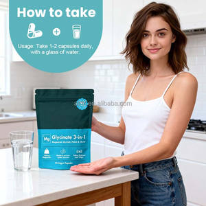 Cápsulas Veganas de <span class=keywords><strong>Magnesio</strong></span> 90 Unidades 1800mg Glicinato Malato Citrato 384mg <span class=keywords><strong>Magnesio</strong></span> Elemental Apoya los Músculos y los Nervios Glicinato 3 en 1 - Product Image 5