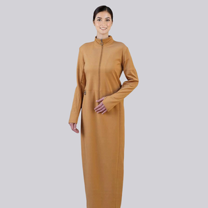 Ensemble de vêtements de sport décontractés pour femmes musulmanes Kilang Jahit Pukal OEM Borong, collection automne, couvrant l'aurat, respirant, tricot extensible, prix d'usine - Product Image 1