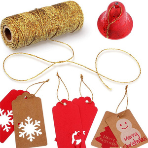 ROPEMATE Cordon métallique doré 1mm 1.5mm 3 brins 100m pour artisanat de Noël et emballage cadeau - Product Image 4