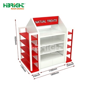 Estante para góndola de supermercado de tamaño personalizado Highbright, Panel trasero plano, alta capacidad de carga, resistente para uso en tienda de mascotas - Product Image 1