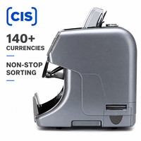 Trieur de billets 208C 1+1, Compteur de valeur à double CIS pour billets de différentes coupures avec tri par reconnaissance de la face et de l'orientation, Poids 9kg