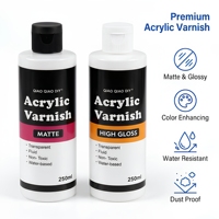 TIMESRUI Vernis acrylique transparent à base d'eau, revêtement protecteur pour peinture acrylique, peinture à l'huile, toile d'art