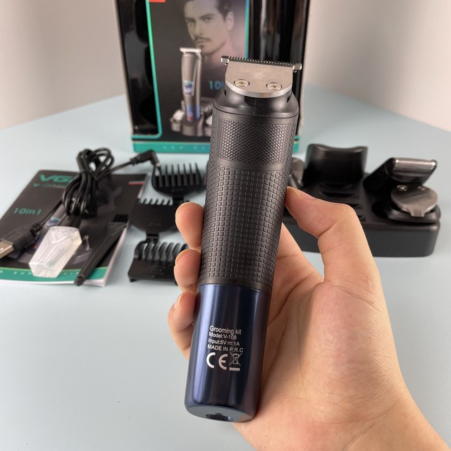 Vgr V-108 5 in 1 Mens Grooming Kit Professional Electric Shaver Beard and Nose Hair Trimmer Barber Hair Clipper Set