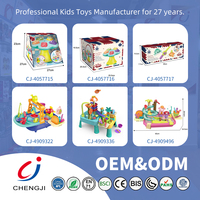 Ensemble de jouets aquatiques créatifs Chengji DIY : Bateaux de simulation en plastique pour activités estivales en intérieur et en extérieur, table d'eau et petits jouets aquatiques pour poissons