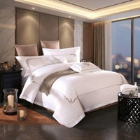 Ensemble de literie de chambre à coucher 100% coton, drap de lit de couleur blanche, taille unique en percale