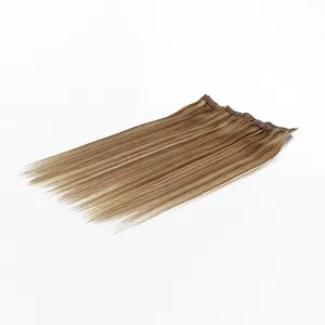 100% No Tangle No Chemical Processed Seamless Pu Clip-In Hair Extension Remy Hair Grade Chinese Human Hair