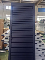 Fenêtres à persiennes horizontales en alliage d'aluminium au design moderne pour une utilisation extérieure, ventilation et protection contre les intempéries