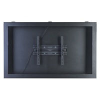 Caja de TV para Espacios Públicos con Ventana de Vidrio Templado de 5 mm con Cerradura y Marco de Acero