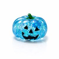 Jouet anti-stress créatif en caoutchouc souple en forme de tête de citrouille d'Halloween, nouveauté transfrontalière, avec paillettes, pour la décompression, vente en gros