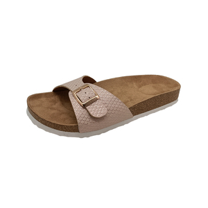 Zapatillas de casa de microfibra EVA para mujer, sandalias de Pu de serpiente, calzado de poliester, para exteriores, Color personalizado - Product Image 6