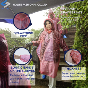 Poncho Impermeable Desechable <span class=keywords><strong>para</strong></span> Adultos de Alta Calidad, con Capucha, Logotipo Personalizado, Ligero, Resistente al Viento, de Polietileno - Product Image 1