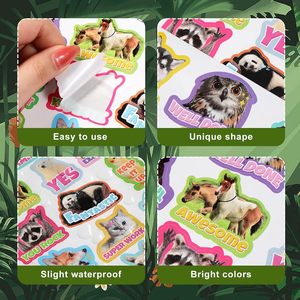 Autocollants de récompense pour enfants, accents de motivation amusants pour la salle de classe, étiquettes de récompense - Product Image 3