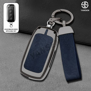 Pour VW Volkswagen Phaeton Bentley Bentayga Continental <span class=keywords><strong>GT</strong></span> Flying Spur Mulsanne, étui de protection pour clé de voiture, coque de clé, porte-clés, accessoires - Product Image 4
