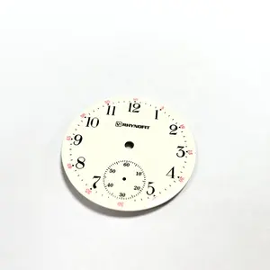 Customized Brand Classical Watch Face White Enamel Smooth Surface Watch Dial with a Subdial at 6:00 Position for Sale