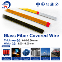 Fil de cuivre émaillé classe 180, isolation en film polyesterimide à fibres de verre 300V, diamètre personnalisé pour transformateurs de machines à souder