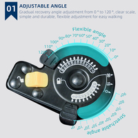 Orthèse de genou articulée avec attelle ROM et sangle, support médical pour blessures aux LCA et aux LCP, et récupération postopératoire des fractures du genou