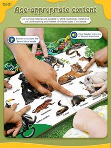 Libro Sonoro con Parole in Inglese, Oltre 600 Suoni e 13 Temi, <span class=keywords><strong>Libri</strong></span> Interattivi Adatti per Bambini, Giocattoli Educativi - Product Image 4