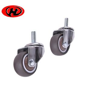 Cama de bebé <span class=keywords><strong>Mini</strong></span> TPR <span class=keywords><strong>Ruedas</strong></span> 1 "1,25" 1,5 "Rueda giratoria TPE de 2 pulgadas - Product Image 3